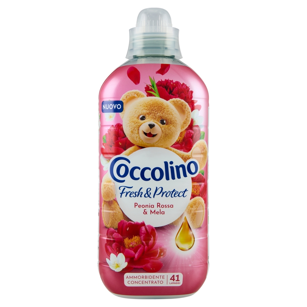 Coccolino Ammorbidente Concentrato Fresh & Protect Peonia Rossa & Mela 41 Lavaggi 952ml